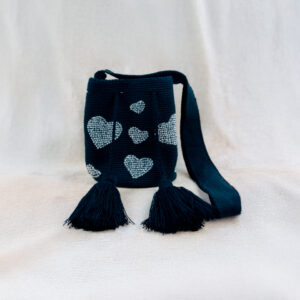 Mochila Corazones Nocturnos – Hecha a Mano